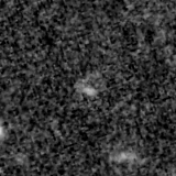 F090W image, 3.2 arcsec across, north up