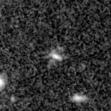 F150W image, 3.2 arcsec across, north up