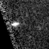 F150W image, 3.2 arcsec across, north up