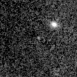 F150W image, 3.2 arcsec across, north up