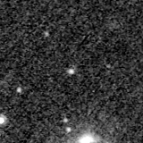 F200W image, 3.2 arcsec across, north up