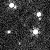F200W image, 3.2 arcsec across, north up