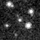 F356W image, 3.2 arcsec across, north up