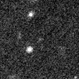 F200W image, 3.2 arcsec across, north up