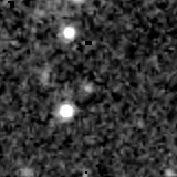 F277W image, 3.2 arcsec across, north up