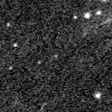 F150W image, 3.2 arcsec across, north up