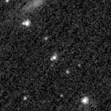 F150W image, 3.2 arcsec across, north up
