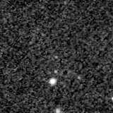 F150W image, 3.2 arcsec across, north up