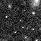 F200W image, 3.2 arcsec across, north up