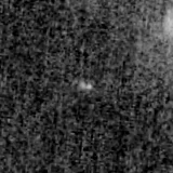 F200W image, 3.2 arcsec across, north up