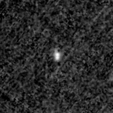 F150W image, 3.2 arcsec across, north up