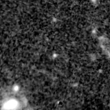 F150W image, 3.2 arcsec across, north up
