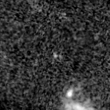 F150W image, 3.2 arcsec across, north up