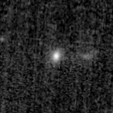 F115W image, 3.2 arcsec across, north up