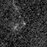 F115W image, 3.2 arcsec across, north up