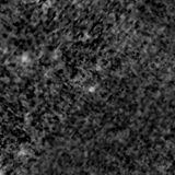F150W image, 3.2 arcsec across, north up
