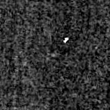 F090W image, 3.2 arcsec across, north up