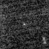 F115W image, 3.2 arcsec across, north up