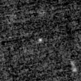 F150W image, 3.2 arcsec across, north up