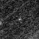 F090W image, 3.2 arcsec across, north up