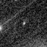 F150W image, 3.2 arcsec across, north up