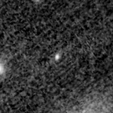F200W image, 3.2 arcsec across, north up