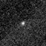 F150W image, 3.2 arcsec across, north up