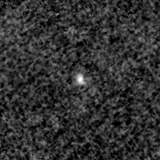 F200W image, 3.2 arcsec across, north up