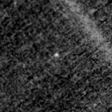 F090W image, 3.2 arcsec across, north up