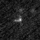 F200W image, 3.2 arcsec across, north up