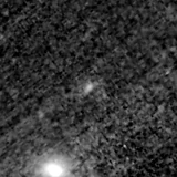 F115W image, 3.2 arcsec across, north up
