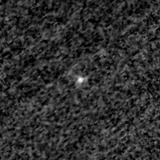 F200W image, 3.2 arcsec across, north up