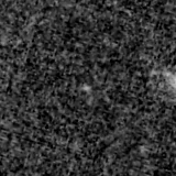 F090W image, 3.2 arcsec across, north up