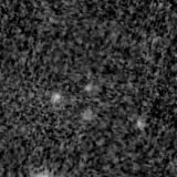 F150W image, 3.2 arcsec across, north up