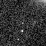 F200W image, 3.2 arcsec across, north up
