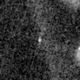 F090W image, 3.2 arcsec across, north up