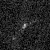 F090W image, 3.2 arcsec across, north up