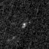 F150W image, 3.2 arcsec across, north up