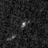 F200W image, 3.2 arcsec across, north up
