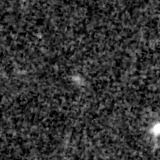 F090W image, 3.2 arcsec across, north up