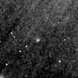 F150W image, 3.2 arcsec across, north up