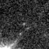 F115W image, 3.2 arcsec across, north up