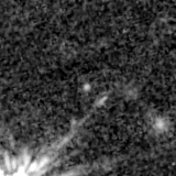 F200W image, 3.2 arcsec across, north up