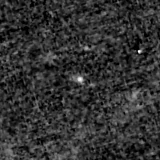 F200W image, 3.2 arcsec across, north up