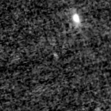 F090W image, 3.2 arcsec across, north up