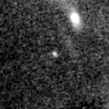 F200W image, 3.2 arcsec across, north up