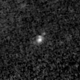 F090W image, 3.2 arcsec across, north up