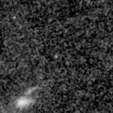 F150W image, 3.2 arcsec across, north up