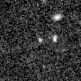 F115W image, 3.2 arcsec across, north up