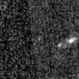 F115W image, 3.2 arcsec across, north up